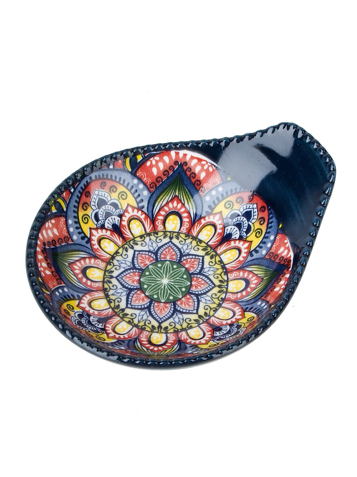 фото Блюдо сервировочное с ручкой Nouvelle "Arabesque", фарфор, 12х10х3 см