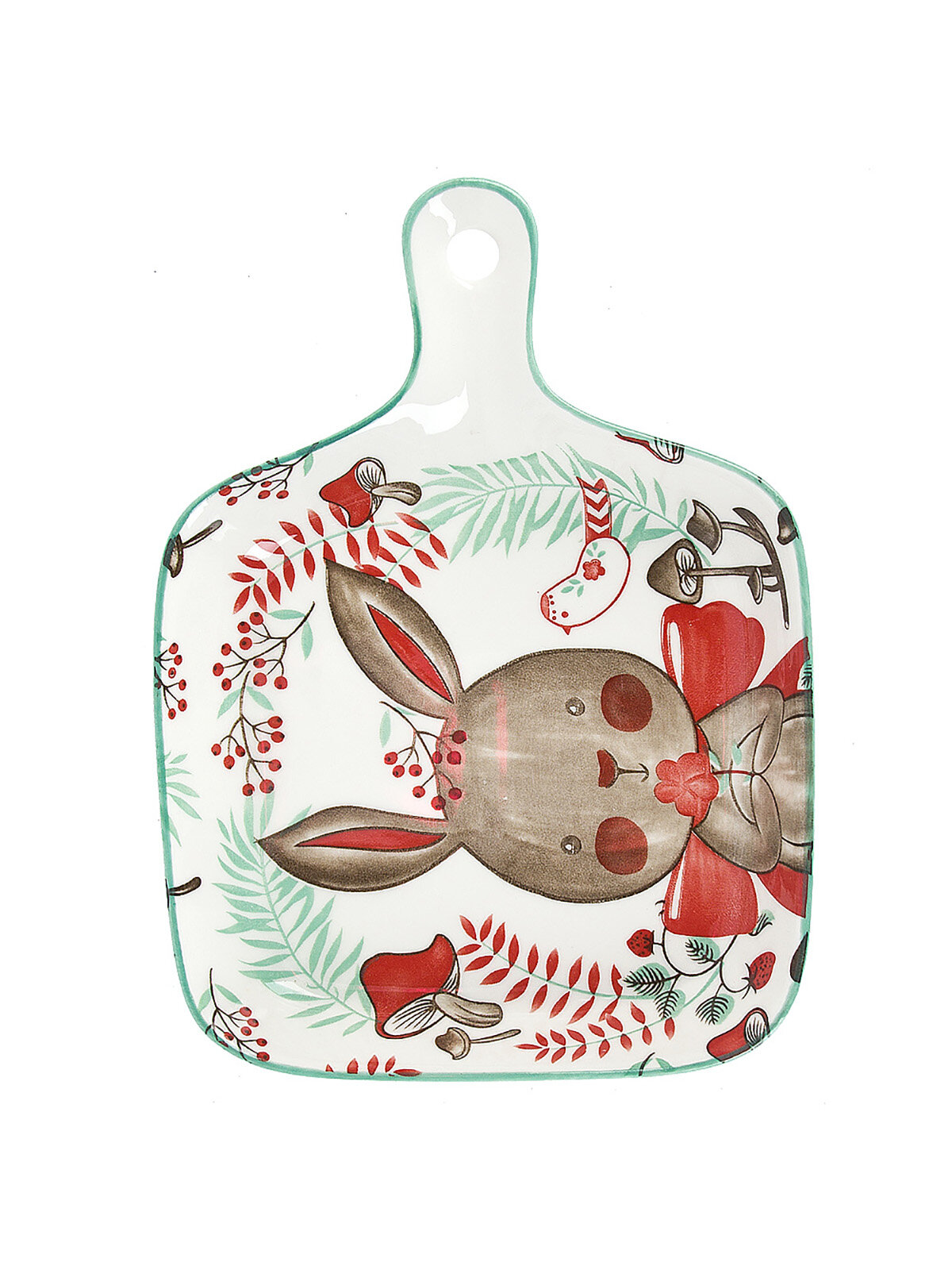 фото Блюдо сервировочное Nouvelle "Kawaii Forest Rabbit", фарфор, 20х15х4,5 см