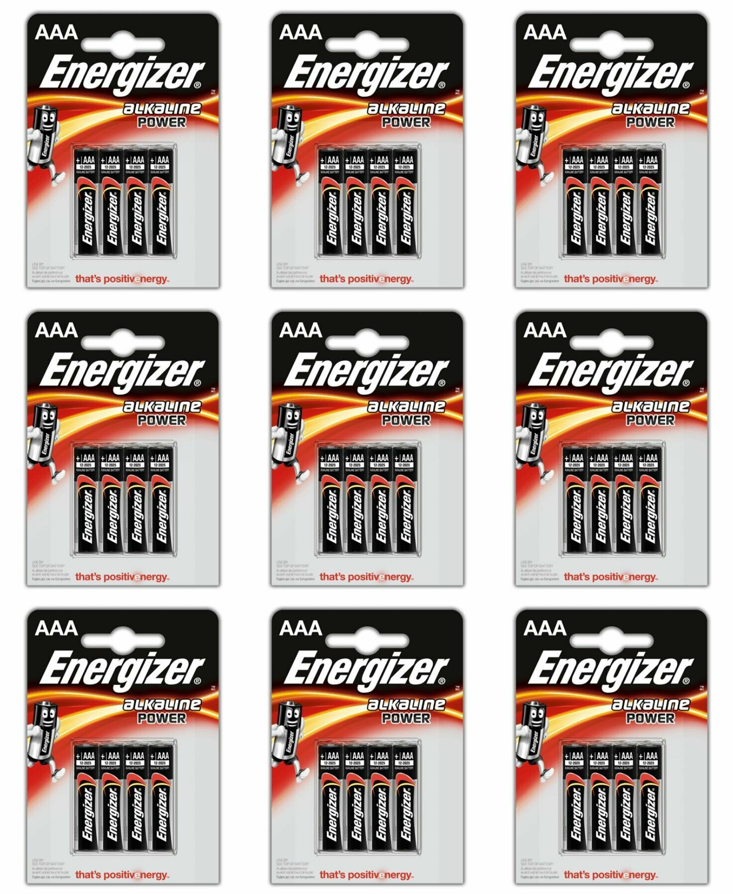 Energizer Батарейки LR03/Power ААА BL4 9 уп