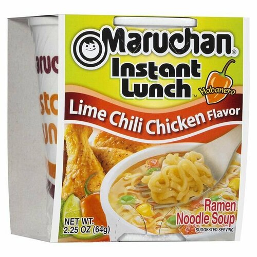 Лапша быстрого приготовления Maruchan Hot & Spicy Lime Chili Chicken со вкусом острой курицы с лаймом (США), 64 г