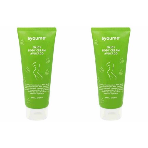 AYOUME Крем для тела ENJOY MINI BODY CREAM AVOCADO 200ml - 2 штуки