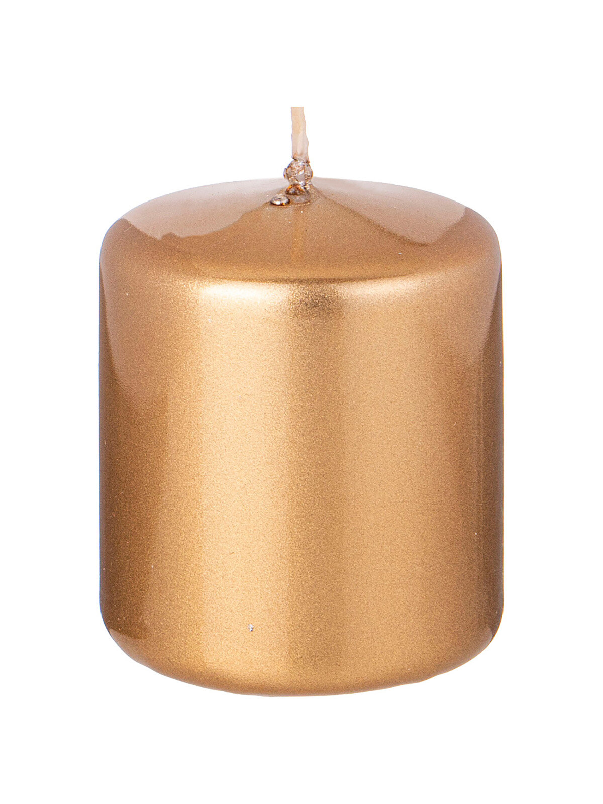 Свеча Adpal, столбик золото, 7 см
