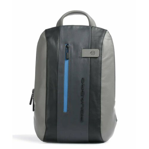 фото Рюкзак piquadro urban, фактура гладкая, черный, серый