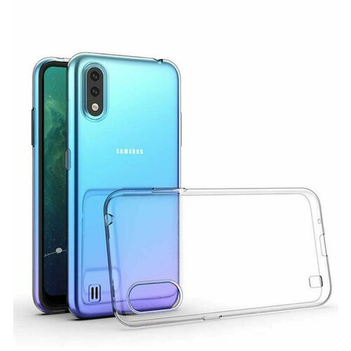 Силиконовый прозрачный чехол для Samsung Galaxy A01, Самсунг галакси А01