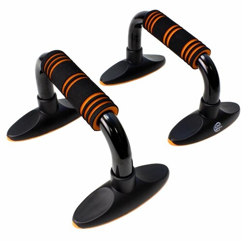 Упоры для отжиманий Lite Weights Black/Orange спортивный инвентарь lite weights упоры для отжиманий 1606lw