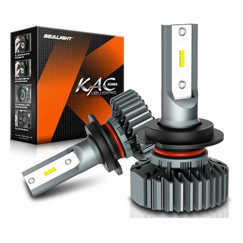 Светодиодные лампы SEALIGHT KAC K2 для авто, белый свет 6000К, H8, H9, H11, H16, 2 штуки