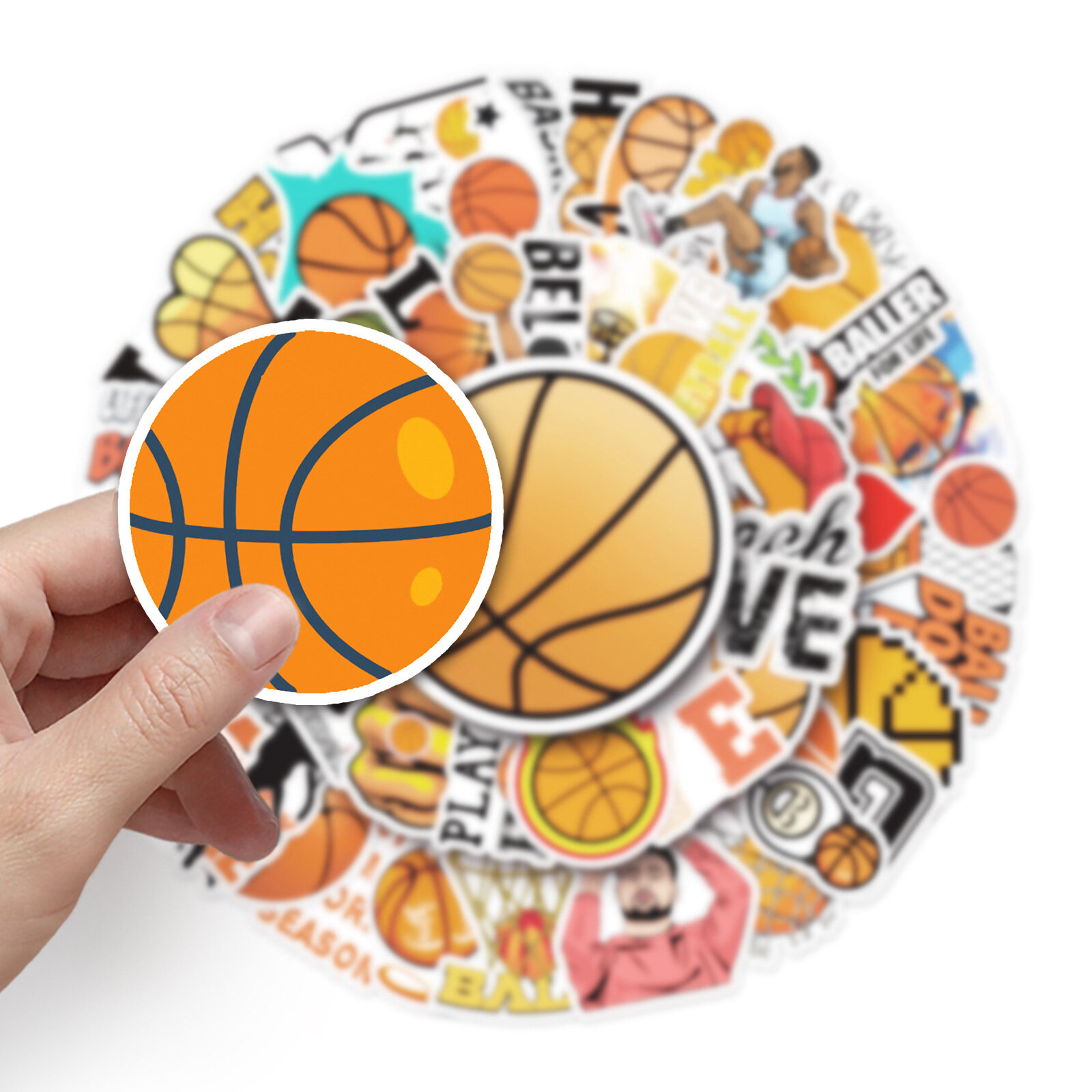 Виниловые наклейки баскетбол, набор наклеек NBA
