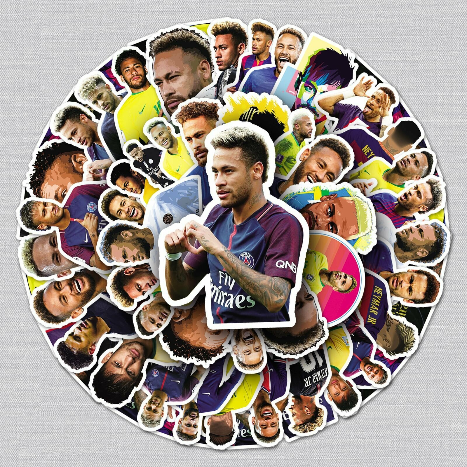 Виниловые наклейки Неймар, набор наклеек Neymar