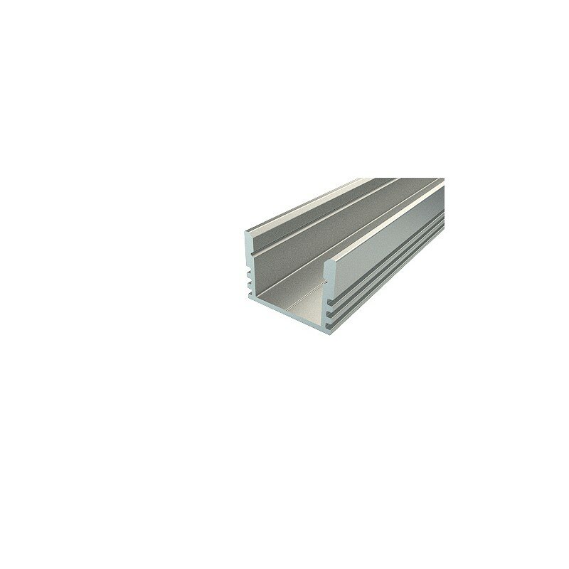 Профиль алюминиевый накладной 16х12 мм 2 м (заказывать отдельно рассеиватель 146-250, заглушки 146-201-1 и 146-201-2) REXANT, цена за 1 шт