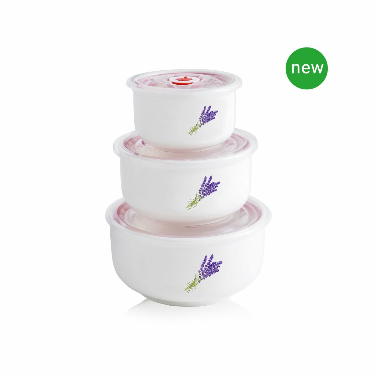 фото Набор керамических контейнеров Irit IRH-322C (3 предмета 900мл, 575мл, 300мл)