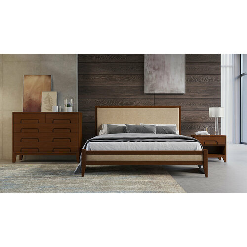 Комод Дримлайн Венсе бук-серый 126х50х96