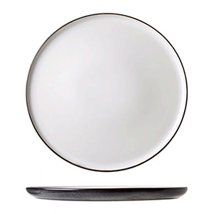 Тарелка «Сиель блан» десертная; керамика; D=278, H=15мм; белый, черный, Cosy&Trendy, QGY - 3445028