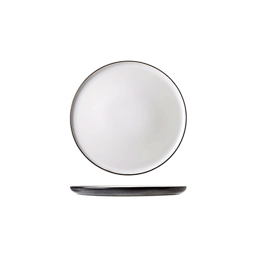 Тарелка «Сиель блан» десертная; керамика; D=278, H=15мм; белый, черный, Cosy&Trendy, QGY - 3445028