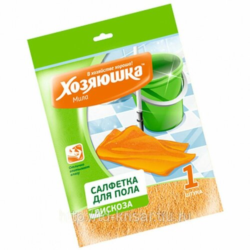Салфетка для пола Хозяюшка Мила вискоза 50х60 см