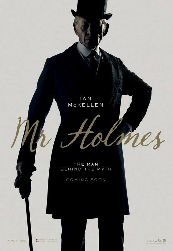 Плакат, постер на бумаге Мистер Холмс (Mr. Holmes), Билл Кондон. Размер 21 х 30 см