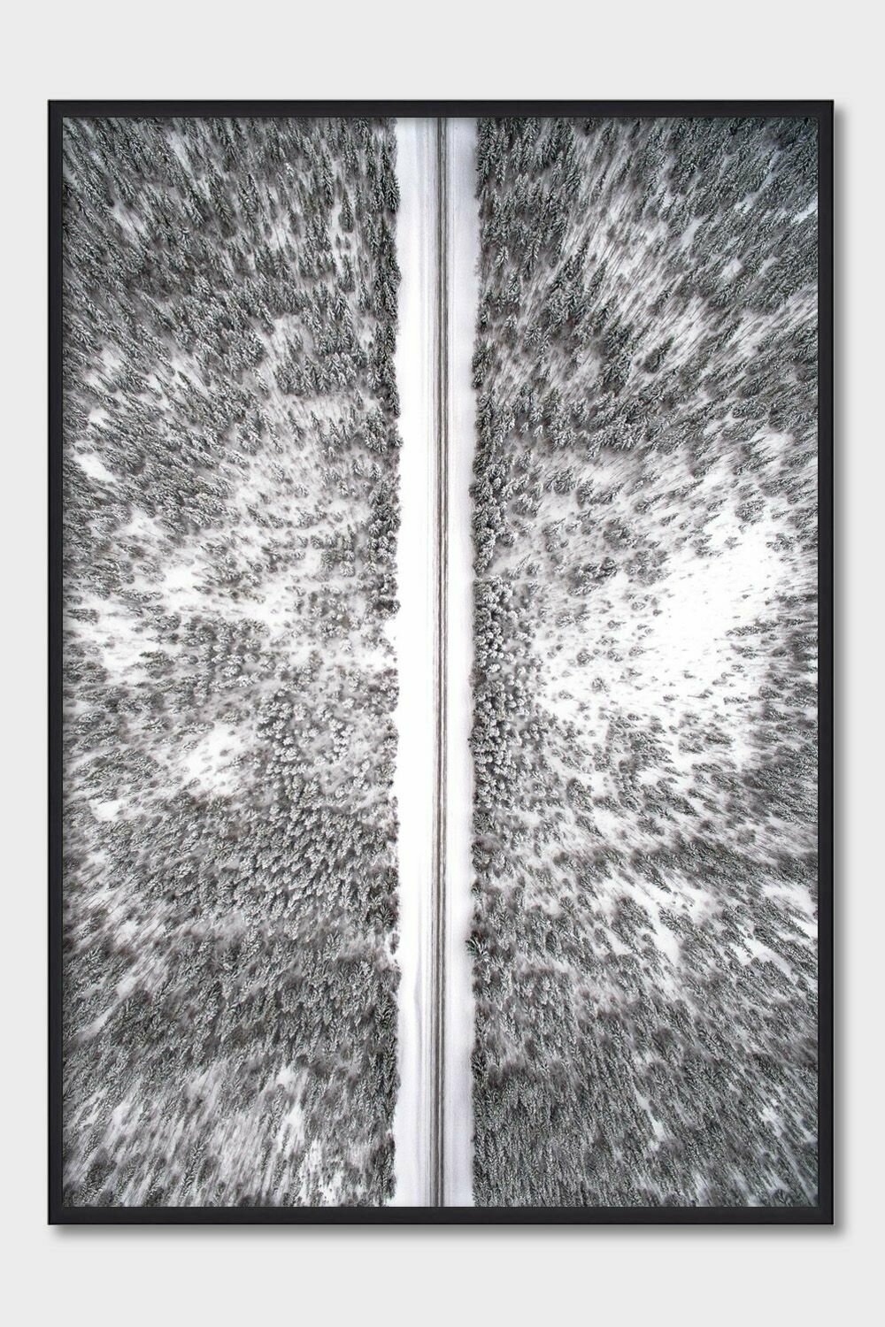 Постер для интерьера Postermarkt 30х40 см в черной рамке Черно-белый #39