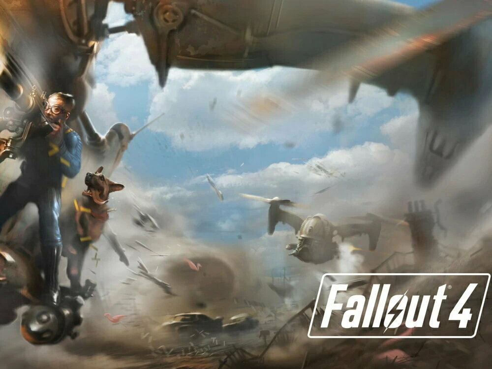 Плакат, постер на холсте Fallout 4/Фаллаут 4/игровые/игра/компьютерные герои персонажи. Размер 21 х 30 см