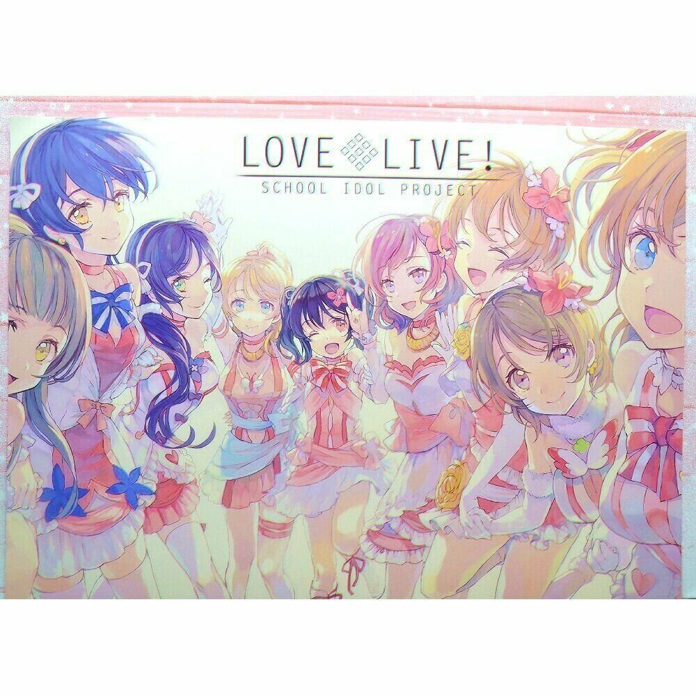 Плакат постер на холсте Живая любовь Love Live. Размер 21 х 30 см