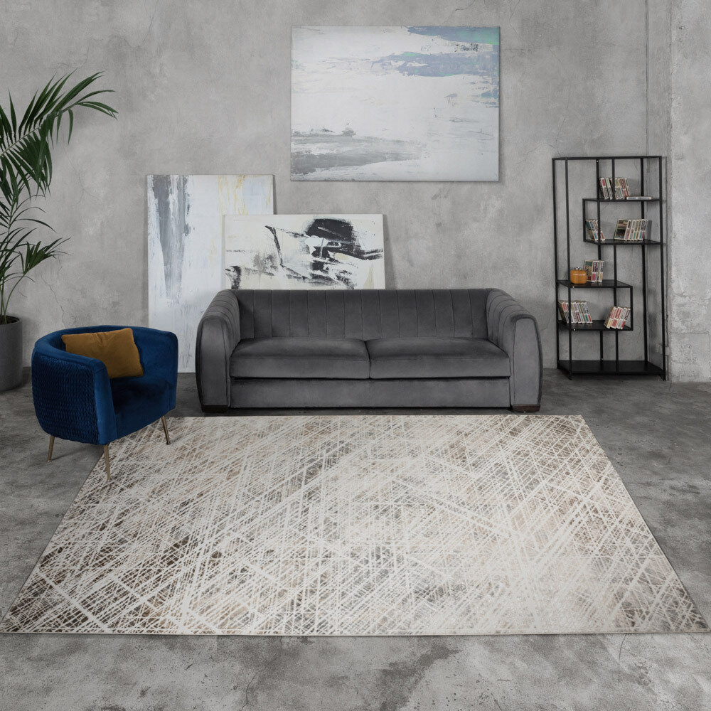 фото Ковер 1,2х1,7 м прямоугольный Beverly светло-коричневый