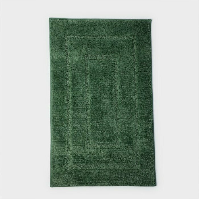 Коврик для дома SAVANNA «Мягкость»,50×80 см, цвет зелёный