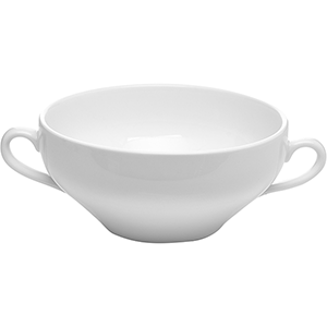 Чашка бульонная «Кунстверк»; фарфор;400мл; D=123, H=55, L=173мм; белый, Kunstwerk, QGY - A7589