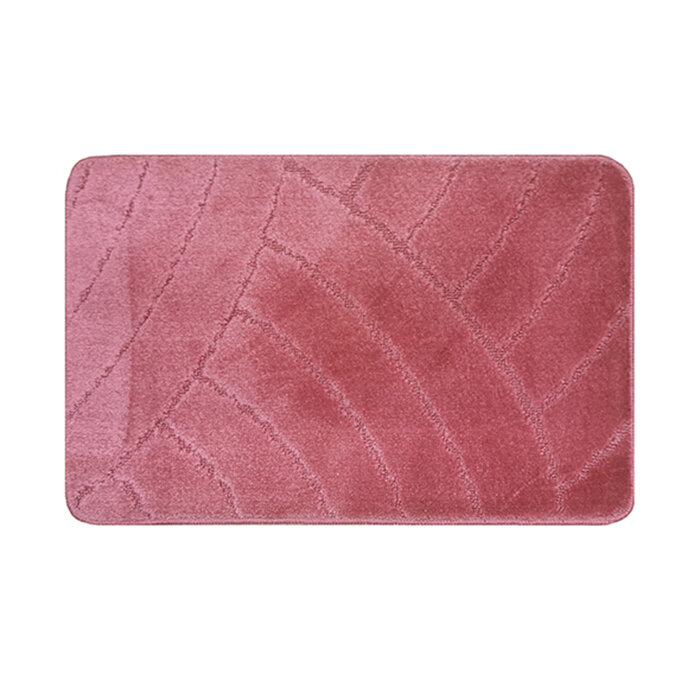Коврик для ванной 80х50 см ворс 11 мм темно-розовый Banyolin classic