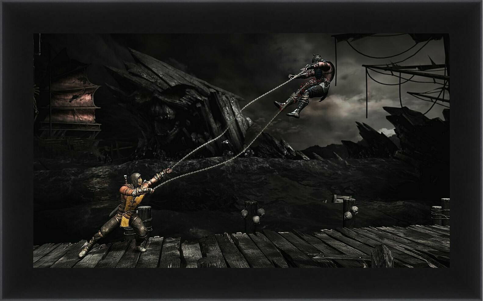 Плакат, постер на бумаге Mortal Kombat X. Размер 21х30 см