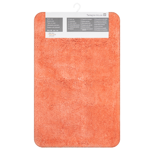 Tarrington House Коврик для ванной коралловый однотонный, 50 x 80см