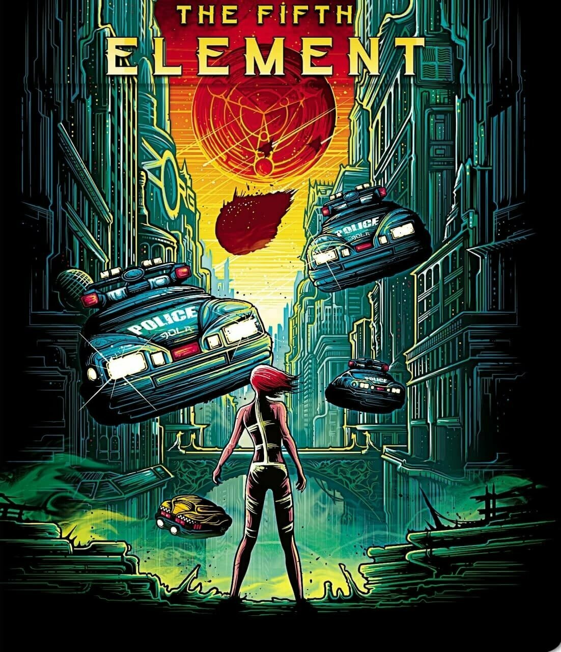 Плакат постер на бумаге Пятый элемент (The Fifth Element 1997г). Размер 21 х 30 см