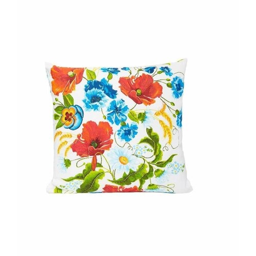 Наволочка декоративная/50х50/на молнии/рогожка/декор для дома/100% хлопок