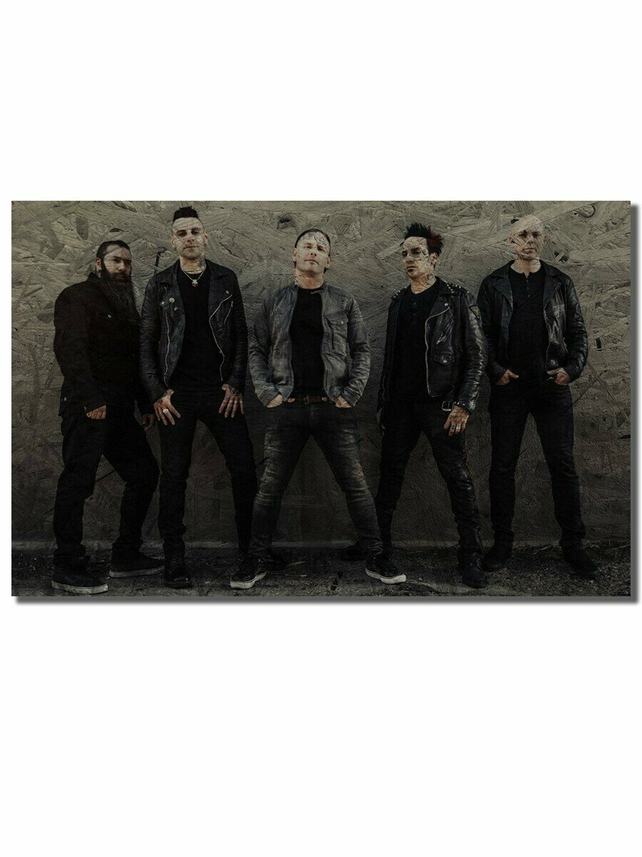 Картина интерьерная на рельефной доске, рисунок музыка stone sour стоун сур - 5364 Г