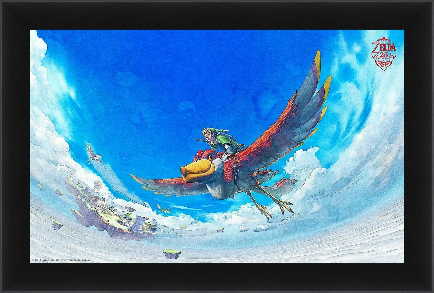 Плакат постер на бумаге The Legend Of Zelda: Skyward Sword. Размер 21 х 30 см