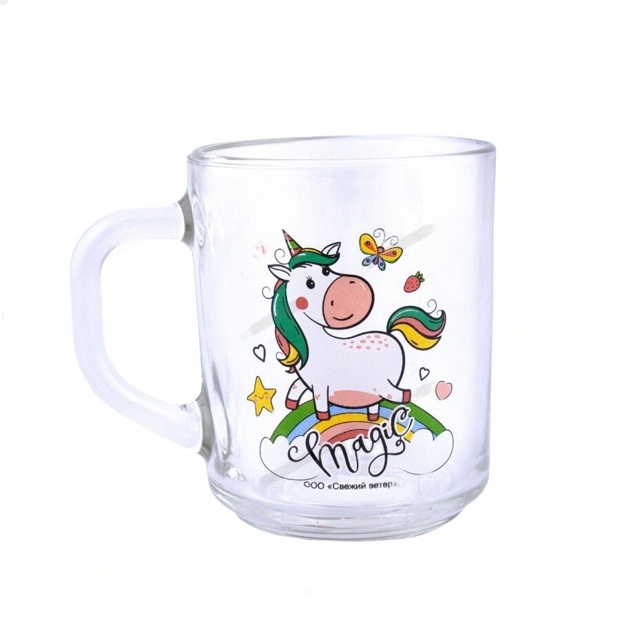фото Кружка ND Play "Единорог", в подарочной упаковке, 230 мл, стекло (306962)