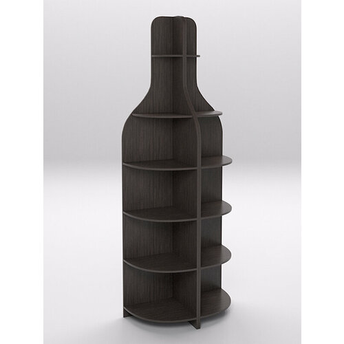 Стеллаж для бутылок №2, Дуб Венге 90 x 45 x 240 см