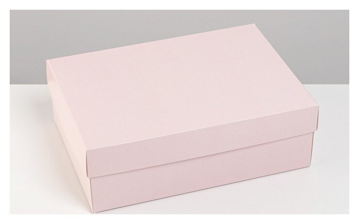 Дарите счастье Коробка складная «Розовая», 21 х 15 х 7 см