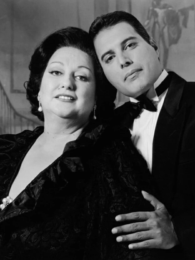 Плакат постер на бумаге Freddie Mercury Montserrat Caballe/Фредди Меркьюри и Монтсеррат Кабалье/винтажный/ретро. Размер 21 х 30 см