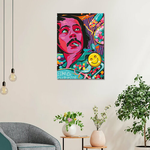 Интерьерная картина на холсте - Страх и ненависть в Лас-Вегасе яркий цветной арт (5) 30х40