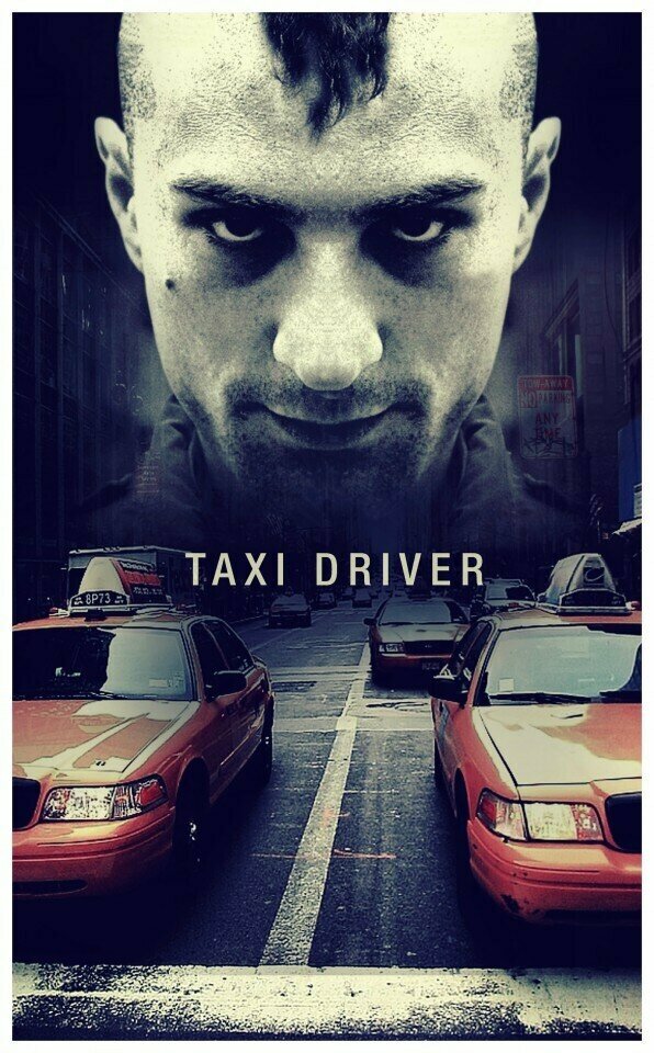 Плакат постер на бумаге Taxi Driver/Таксист. Размер 21 х 30 см