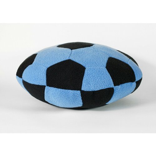 Подушка декоративная Magic Bear Toys круглая, цвет голубой-черный 30 см.