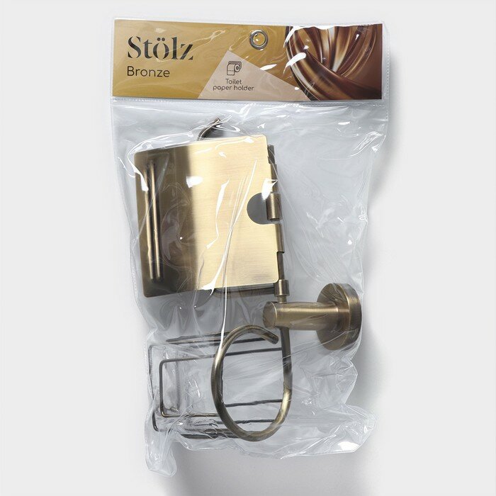 Держатель для туалетной бумаги с подставкой под освежитель воздуха Stölz bacic серия Bronze 9428761