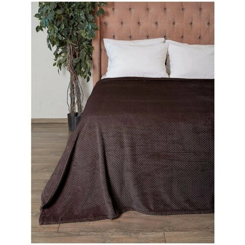 Покрывало Pinoli, 200 x 220, коричневое, Enrika