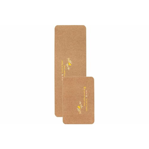 Коврик ComeForte Bird на кухню велюр набор 40х60 см, 40х120 см бежевый KM-009