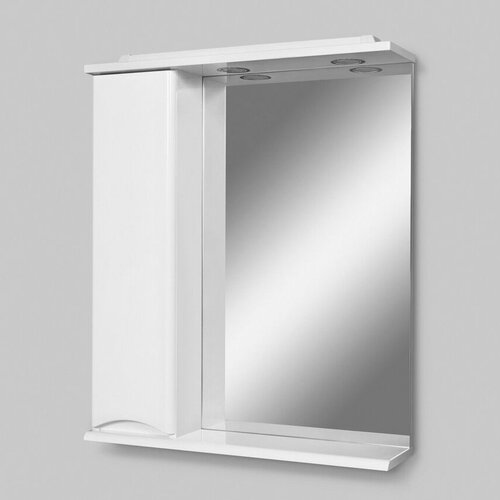 Частично-зеркальный шкаф с подсветкой Am.Pm Like M80MPR0651WG (правый)