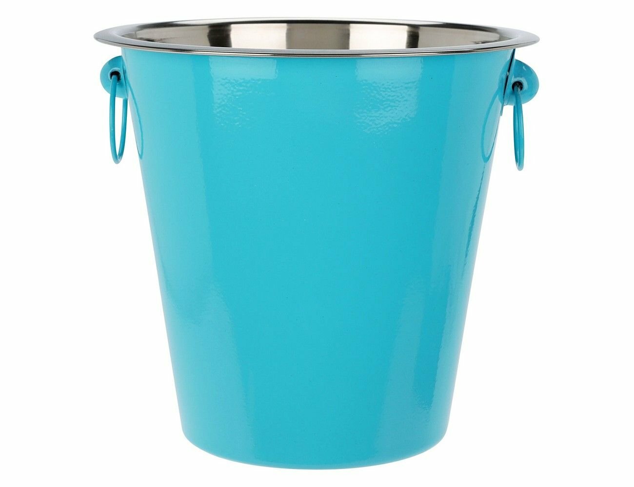 фото Ведро для охлаждения шампанского секкьо, нержавеющая сталь, голубое, 20х20 см, Koopman International A12405950-1