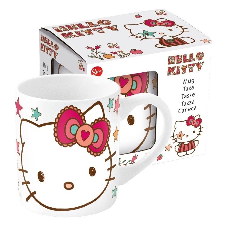 Кружка Stor Hello Kitty №4 в подарочной упаковке 325 мл керамическая (46225)