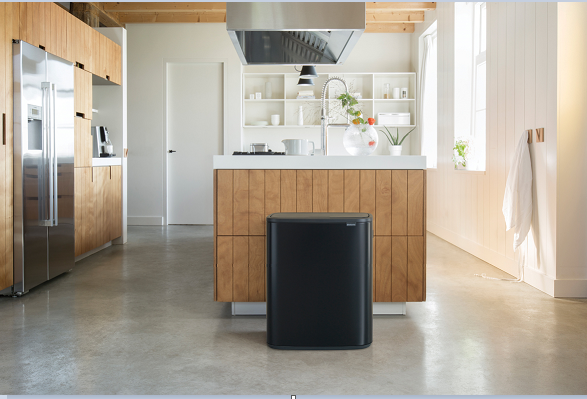 Мусорный бак 60 л Brabantia Bo Touch Bin чёрный матовый - фото №4