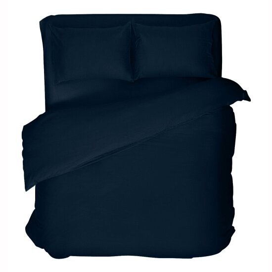 Двуспальный комплект постельного белья VEROSSA Сатин Twilight blue с наволочками 70х70 - фотография № 2