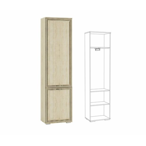 Гостиная Ливорно Пенал платяной с выд. шт. ЛШ-2 дуб сонома