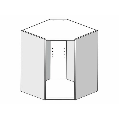 Корпус навесной угловой 61*61*72, 1 полка