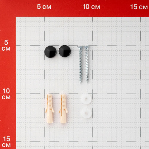 Держатель для зубных щеток и пасты Граф Держалкин на шуруп металл черный (GDH-001-ч)